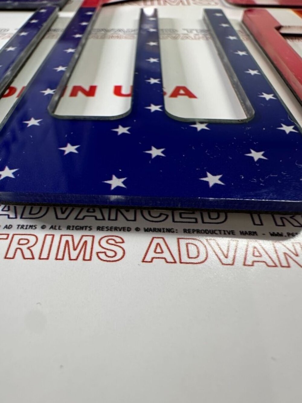 3D US FLAG RAISED TAILGATE LETTERS FOR 2021 2022 COLORADO - Picture 3 of 3
